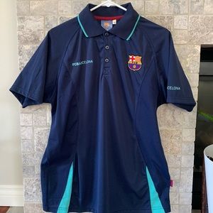 Men’s Official FCBarcelona short sleeve polo.